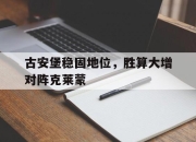 九游娱乐app-古安堡稳固地位，胜算大增对阵克莱蒙